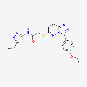 2-((3-(4-ethoxyphenyl)-[1,2,4]triazolo[4,3-b]pyridazin-6-yl)thio)-N-(5-ethyl-1,3,4-thiadiazol-2-yl)acetamide