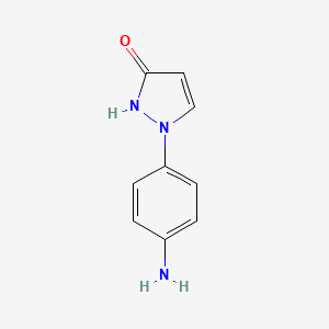 molecular formula C9H9N3O B2871566 1-(4-aminophenyl)-1H-pyrazol-3-ol CAS No. 2044713-95-1