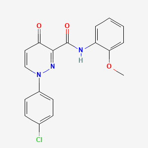 1-(4-chlorophenyl)-N-(2-methoxyphenyl)-4-oxo-1,4-dihydro-3-pyridazinecarboxamide
