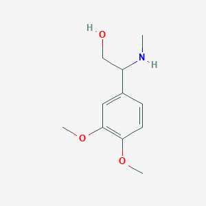 molecular formula C11H17NO3 B2871610 2-(3,4-Dimethoxyphenyl)-2-(methylamino)ethan-1-ol CAS No. 1178782-61-0