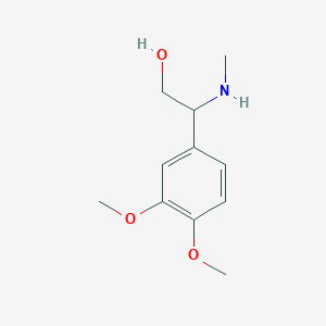 2-(3,4-Dimethoxyphenyl)-2-(methylamino)ethan-1-ol