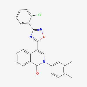 4-(3-(2-chlorophenyl)-1,2,4-oxadiazol-5-yl)-2-(3,4-dimethylphenyl)isoquinolin-1(2H)-one