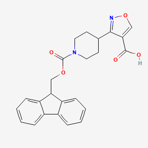 3-[1-(9H-Fluoren-9-ylmethoxycarbonyl)piperidin-4-yl]-1,2-oxazole-4-carboxylic acid