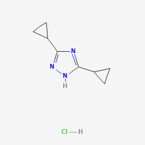 3,5-dicyclopropyl-1H-1,2,4-triazole hydrochloride