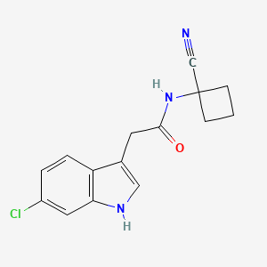 2-(6-chloro-1H-indol-3-yl)-N-(1-cyanocyclobutyl)acetamide