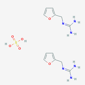 molecular formula C12H20N6O6S B2871640 bis(N-[(furan-2-yl)methyl]guanidine), sulfuric acid CAS No. 24067-08-1