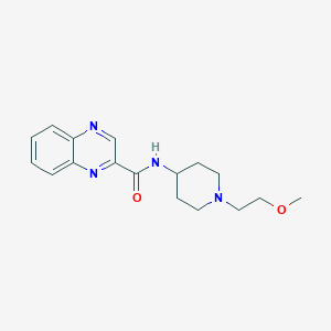 molecular formula C17H22N4O2 B2871673 N-[1-(2-Methoxyethyl)piperidin-4-YL]quinoxaline-2-carboxamide CAS No. 1421497-18-8