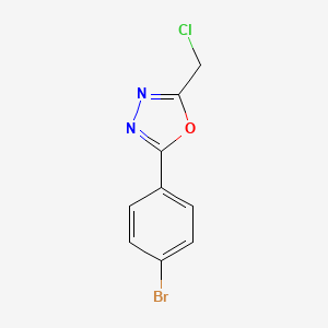 2-(4-Bromophenyl)-5-(chloromethyl)-1,3,4-oxadiazole