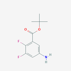 molecular formula C11H13F2NO2 B2871700 Tert-butyl 5-amino-2,3-difluorobenzoate CAS No. 2248380-67-6