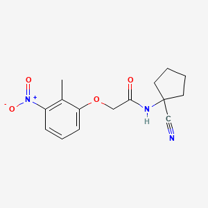 molecular formula C15H17N3O4 B2871701 N-(1-cyanocyclopentyl)-2-(2-methyl-3-nitrophenoxy)acetamide CAS No. 1223026-44-5