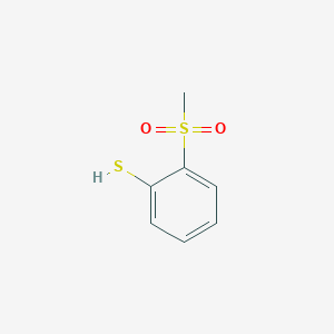 molecular formula C7H8O2S2 B2871734 2-Methanesulfonylbenzene-1-thiol CAS No. 125106-55-0