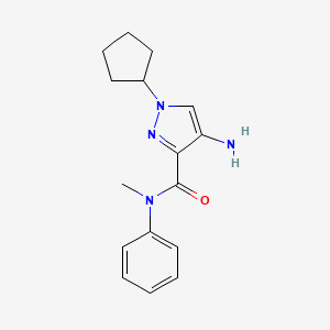 4-Amino-1-cyclopentyl-N-methyl-n-phenyl-1H-pyrazole-3-carboxamide