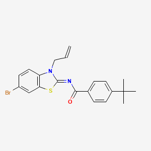 (Z)-N-(3-allyl-6-bromobenzo[d]thiazol-2(3H)-ylidene)-4-(tert-butyl)benzamide