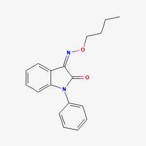 (3Z)-3-butoxyimino-1-phenylindol-2-one
