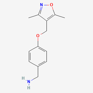 (4-((3,5-Dimethylisoxazol-4-yl)methoxy)phenyl)methanamine