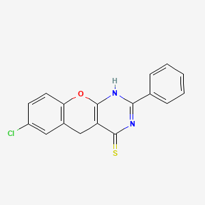 7-chloro-2-phenyl-3H-chromeno[2,3-d]pyrimidine-4(5H)-thione