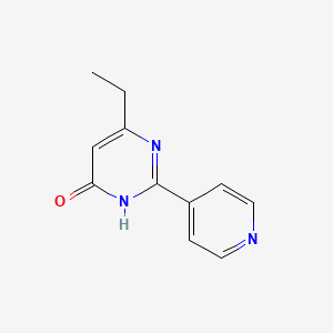 molecular formula C11H11N3O B2871806 6-Ethyl-2-(pyridin-4-yl)-3,4-dihydropyrimidin-4-one CAS No. 1146290-21-2
