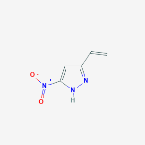 molecular formula C5H5N3O2 B2871815 3-ethenyl-5-nitro-1H-pyrazole CAS No. 2007081-85-6