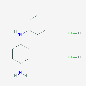 (1R*,4R*)-N1-(Pentan-3-yl)cyclohexane-1,4-diamine dihydrochloride