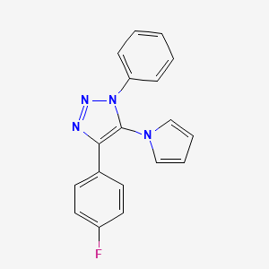 4-(4-fluorophenyl)-1-phenyl-5-(1H-pyrrol-1-yl)-1H-1,2,3-triazole