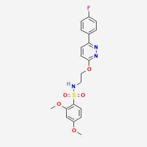 N-(2-((6-(4-fluorophenyl)pyridazin-3-yl)oxy)ethyl)-2,4-dimethoxybenzenesulfonamide