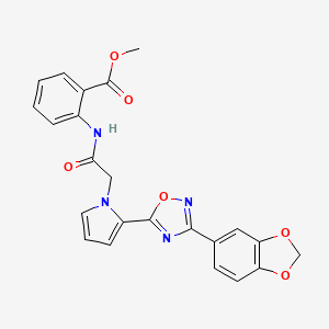 methyl 2-[({2-[3-(1,3-benzodioxol-5-yl)-1,2,4-oxadiazol-5-yl]-1H-pyrrol-1-yl}acetyl)amino]benzoate