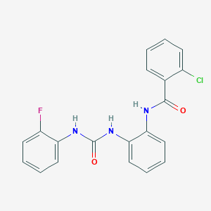 2-chloro-N-(2-(3-(2-fluorophenyl)ureido)phenyl)benzamide