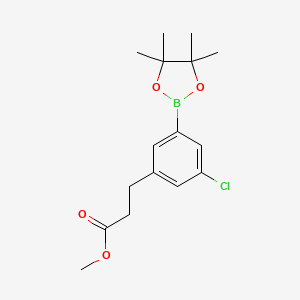 3-Chloro-5-(2-methoxycarbonylethyl)phenylboronic acid pinacol ester