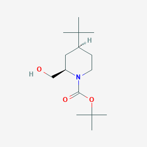 Tert-butyl (2R,4S)-4-tert-butyl-2-(hydroxymethyl)piperidine-1-carboxylate