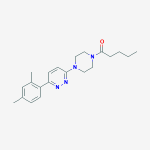 1-(4-(6-(2,4-Dimethylphenyl)pyridazin-3-yl)piperazin-1-yl)pentan-1-one