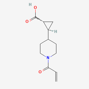 (1R,2S)-2-(1-Prop-2-enoylpiperidin-4-yl)cyclopropane-1-carboxylic acid