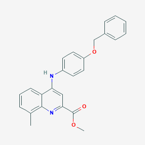 N-[2-chloro-4-({4-[5-(3-fluorophenyl)-1,2,4-oxadiazol-3-yl]piperidin-1-yl}sulfonyl)phenyl]acetamide