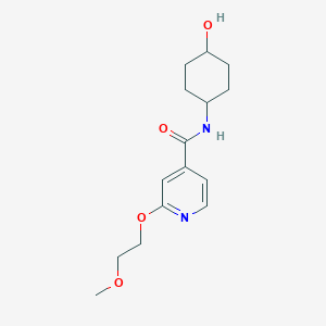 molecular formula C15H22N2O4 B2871904 N-(4-hydroxycyclohexyl)-2-(2-methoxyethoxy)isonicotinamide CAS No. 2034431-37-1