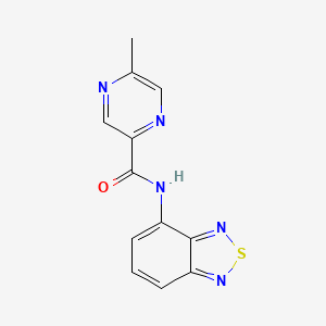 molecular formula C12H9N5OS B2871946 N-(2,1,3-benzothiadiazol-4-yl)-5-methylpyrazine-2-carboxamide CAS No. 1219911-84-8