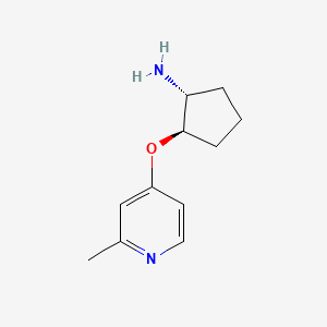 (1R,2R)-2-(2-Methylpyridin-4-yl)oxycyclopentan-1-amine