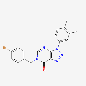 6-[(4-Bromophenyl)methyl]-3-(3,4-dimethylphenyl)triazolo[4,5-d]pyrimidin-7-one