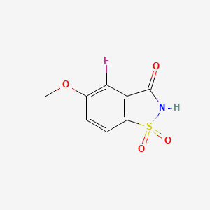 4-Fluoro-5-methoxy-1,1-dioxo-1,2-benzothiazol-3-one