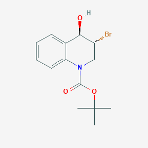 Tert-butyl (3R,4R)-3-bromo-4-hydroxy-3,4-dihydro-2H-quinoline-1-carboxylate