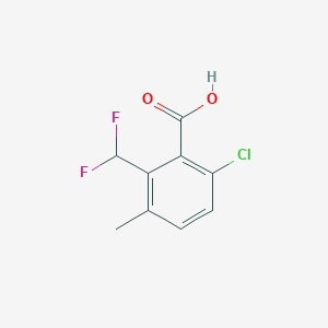 6-Chloro-2-(difluoromethyl)-3-methylbenzoic acid