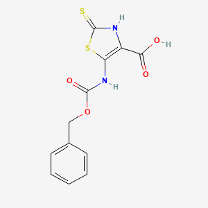 5-(Phenylmethoxycarbonylamino)-2-sulfanylidene-3H-1,3-thiazole-4-carboxylic acid