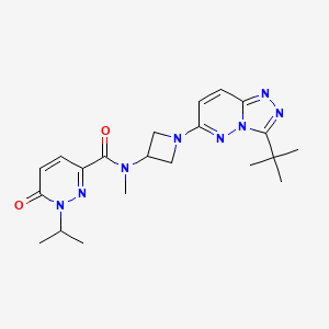 molecular formula C21H28N8O2 B2871998 N-(1-{3-tert-butyl-[1,2,4]triazolo[4,3-b]pyridazin-6-yl}azetidin-3-yl)-N-methyl-6-oxo-1-(propan-2-yl)-1,6-dihydropyridazine-3-carboxamide CAS No. 2199211-04-4