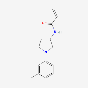 molecular formula C14H18N2O B2872006 N-[1-(3-Methylphenyl)pyrrolidin-3-yl]prop-2-enamide CAS No. 2361657-81-8