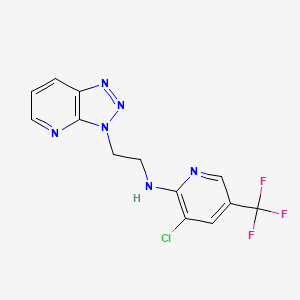 molecular formula C13H10ClF3N6 B2872013 3-chloro-N-(2-{3H-[1,2,3]triazolo[4,5-b]pyridin-3-yl}ethyl)-5-(trifluoromethyl)pyridin-2-amine CAS No. 477845-59-3