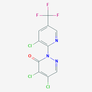 4,5-Dichloro-2-(3-chloro-5-(trifluoromethyl)-2-pyridinyl)-3(2H)-pyridazinone