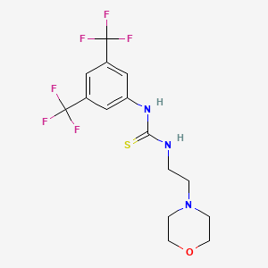 ((3,5-Bis(trifluoromethyl)phenyl)amino)((2-morpholin-4-ylethyl)amino)methane-1-thione