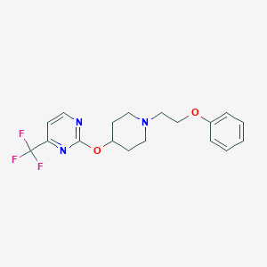 2-[1-(2-Phenoxyethyl)piperidin-4-yl]oxy-4-(trifluoromethyl)pyrimidine