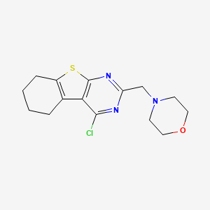 4-[(4-Chloro-5,6,7,8-tetrahydro-[1]benzothiolo[2,3-d]pyrimidin-2-yl)methyl]morpholine