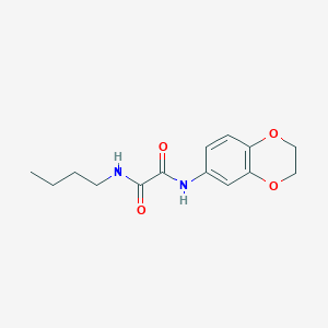 molecular formula C14H18N2O4 B2872200 N1-butyl-N2-(2,3-dihydrobenzo[b][1,4]dioxin-6-yl)oxalamide CAS No. 604752-42-3