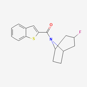 molecular formula C16H16FNOS B2872202 8-(1-Benzothiophene-2-carbonyl)-3-fluoro-8-azabicyclo[3.2.1]octane CAS No. 2309258-43-1