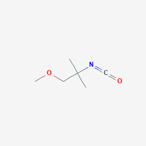 molecular formula C6H11NO2 B2872212 2-Isocyanato-1-methoxy-2-methylpropane CAS No. 37440-95-2